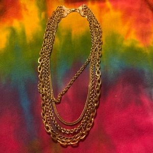 Gold layered necklace